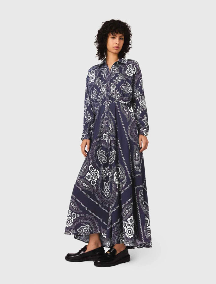 maje patterned maxi dress Maje