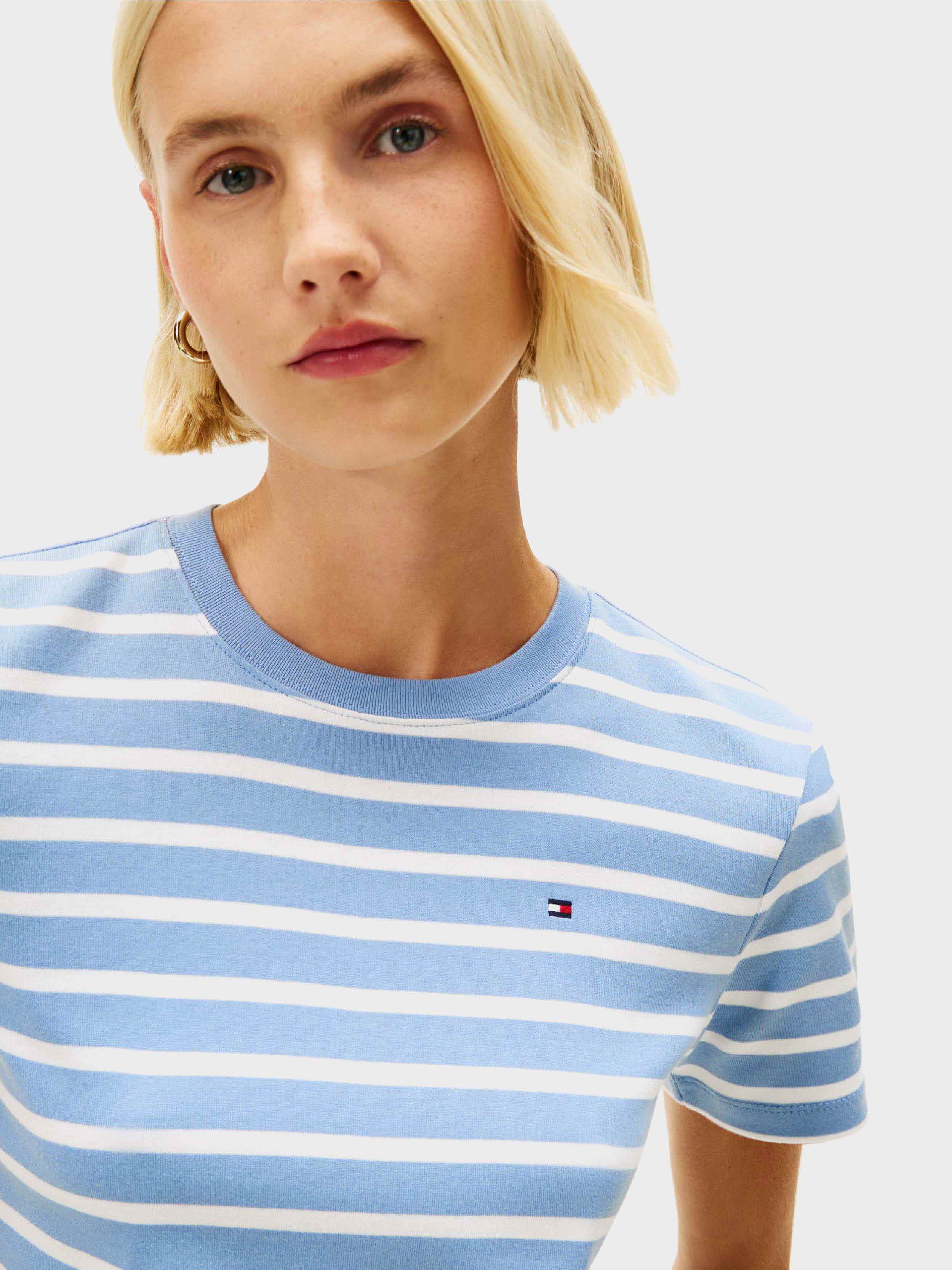 light Blue / White stripe