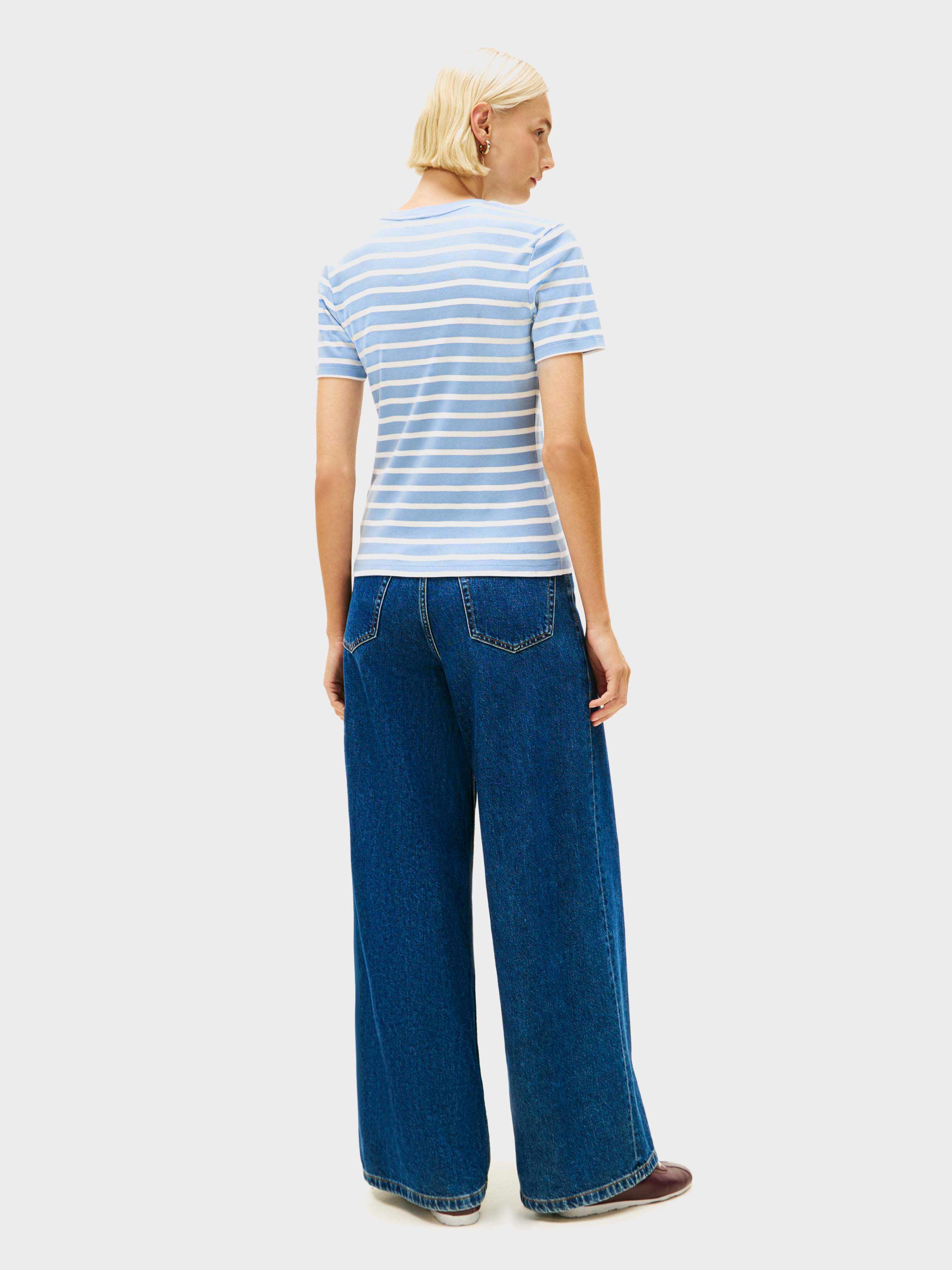 light Blue / White stripe