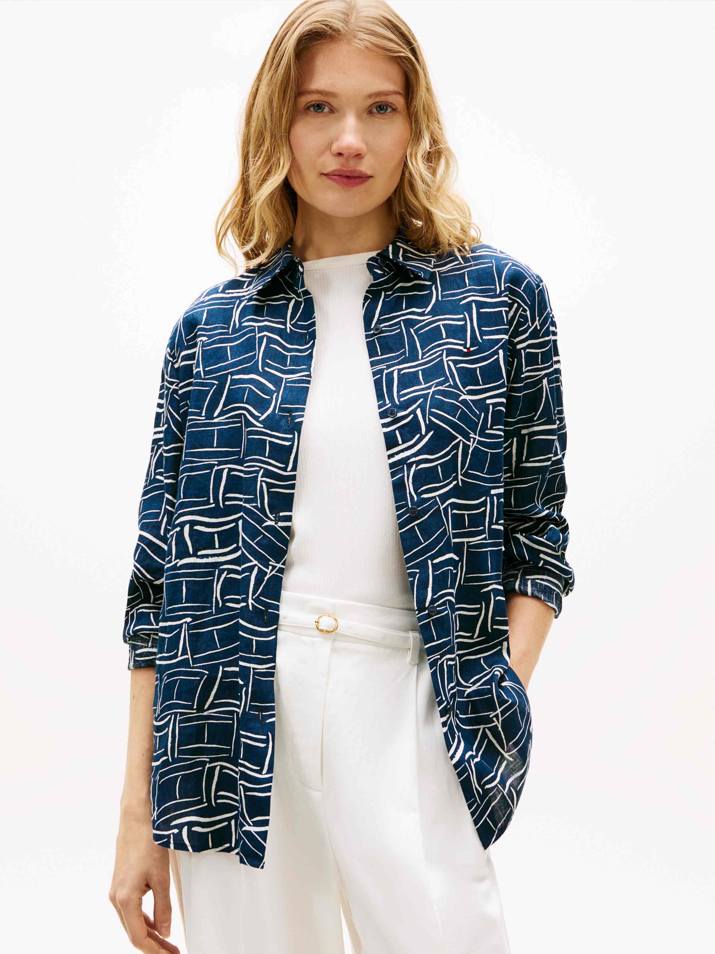 Flag Feathers Dark Night Navy