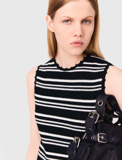 Navy \ White stripe