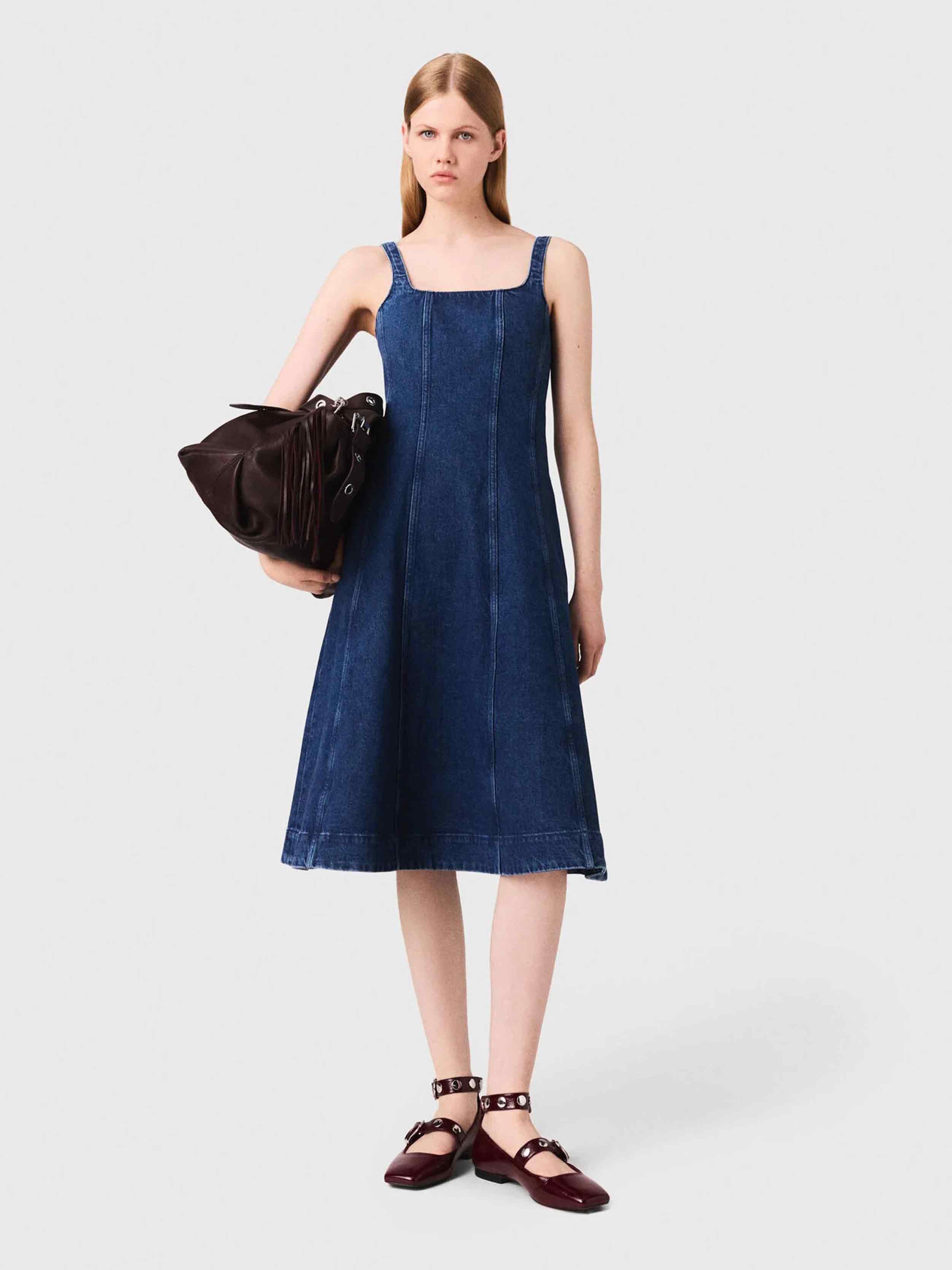 slim fit dress slacks Self-Portrait Women's Dresses - Blue