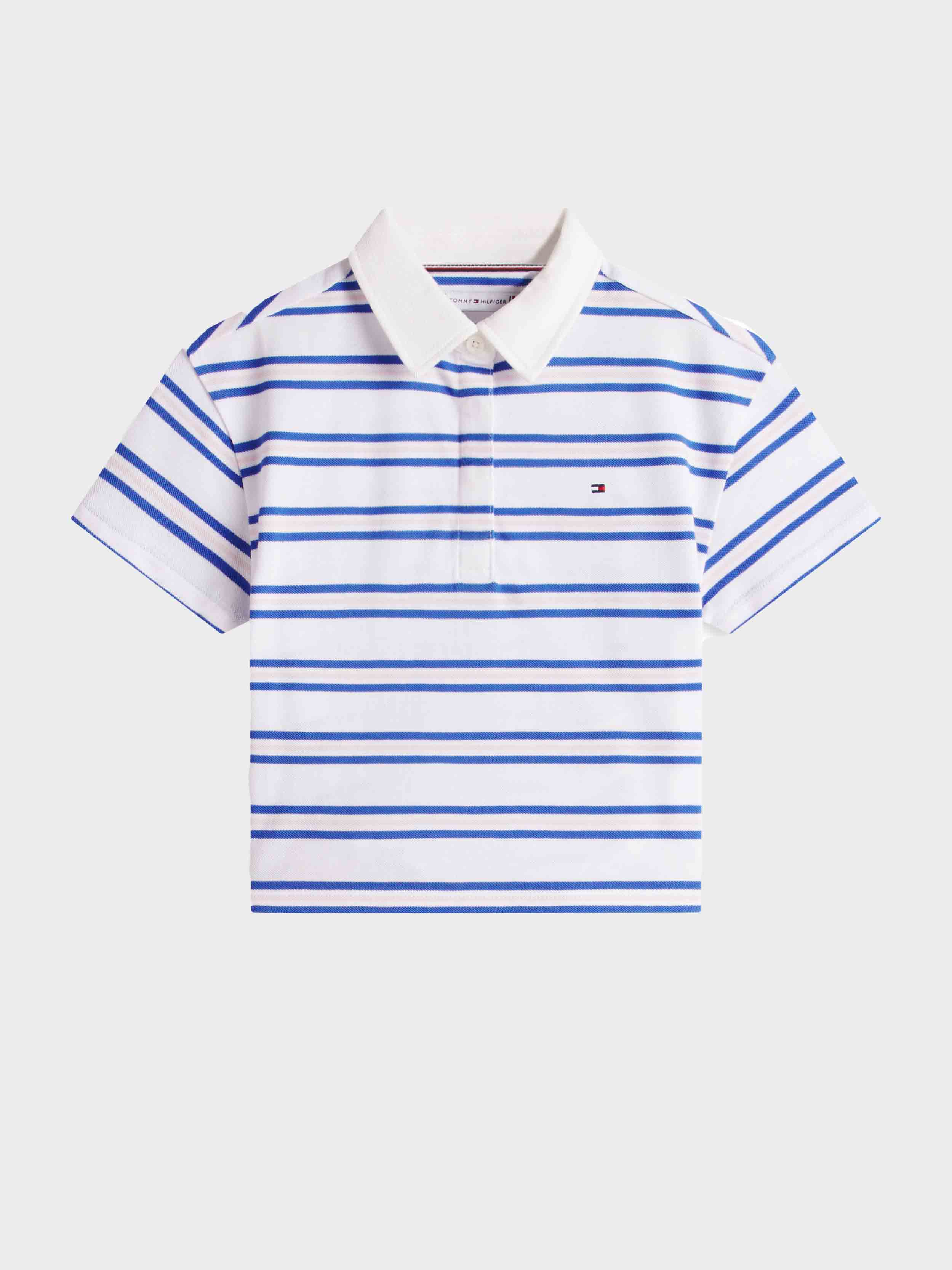 White / Navy Stripe