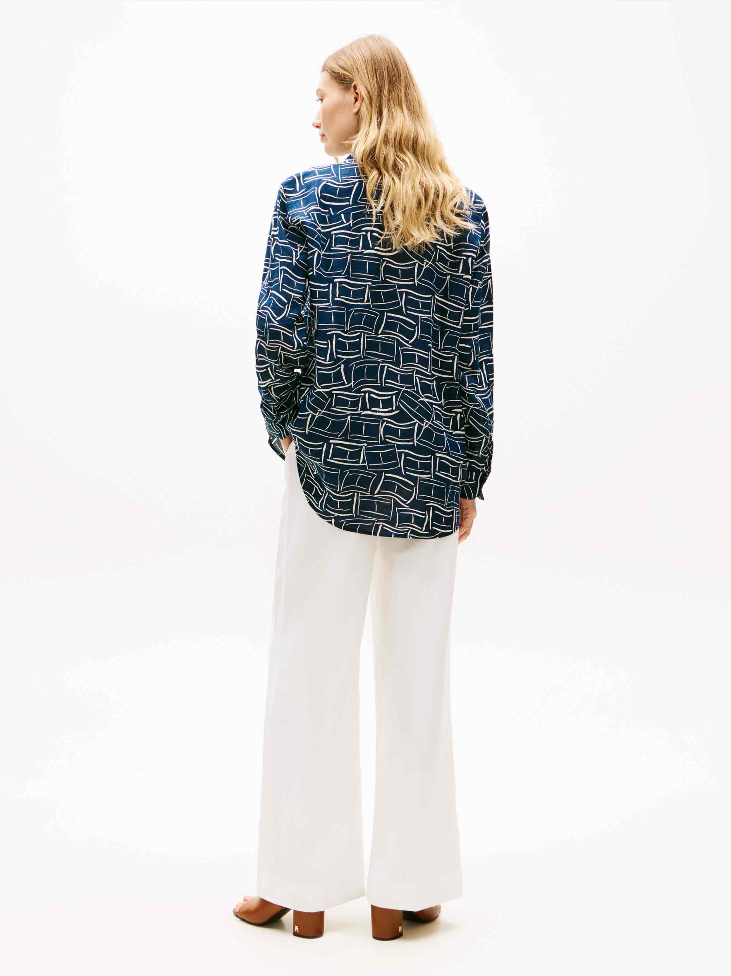 Flag Feathers Dark Night Navy