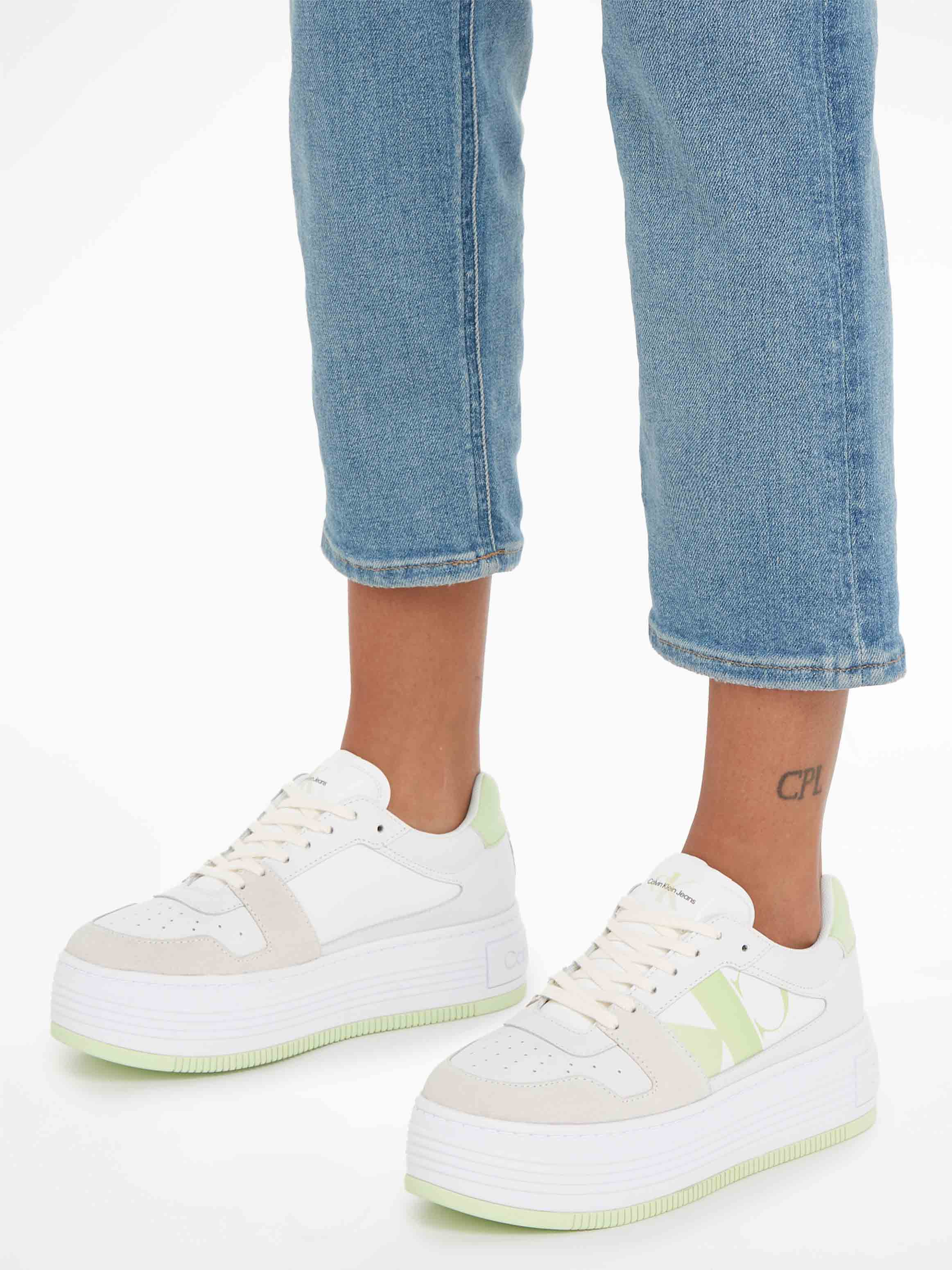 white /green