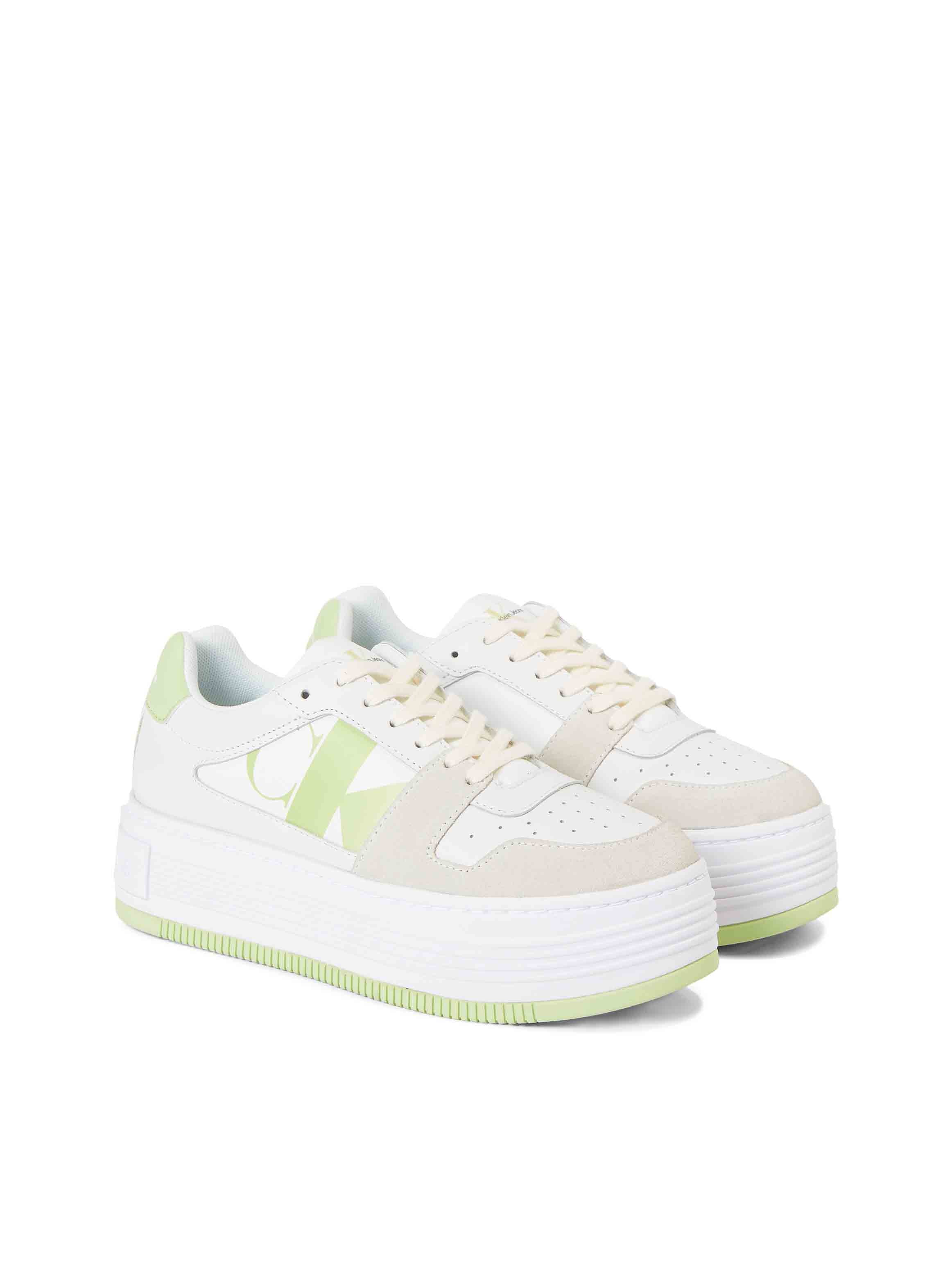 white /green