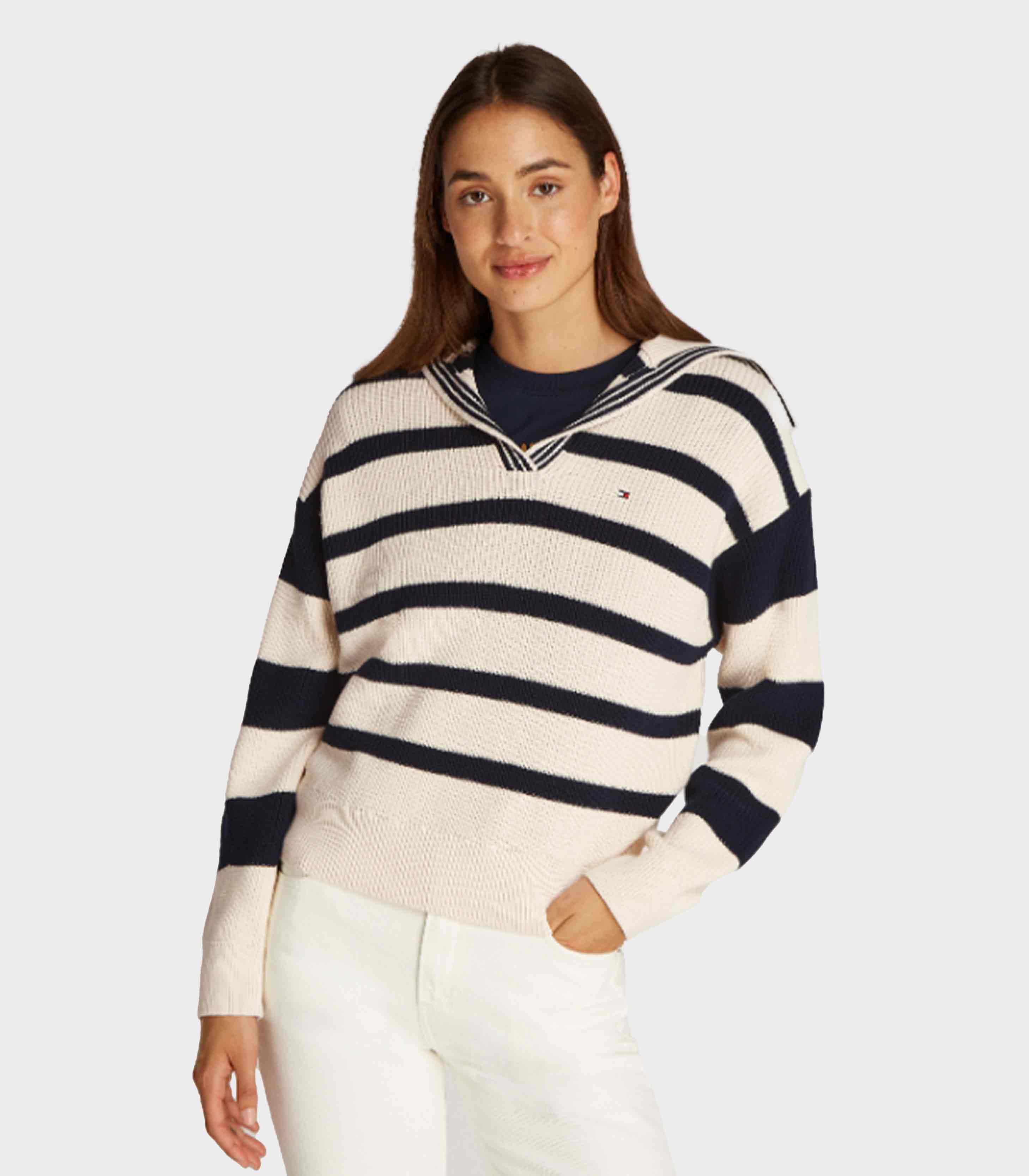Cream/ Navy