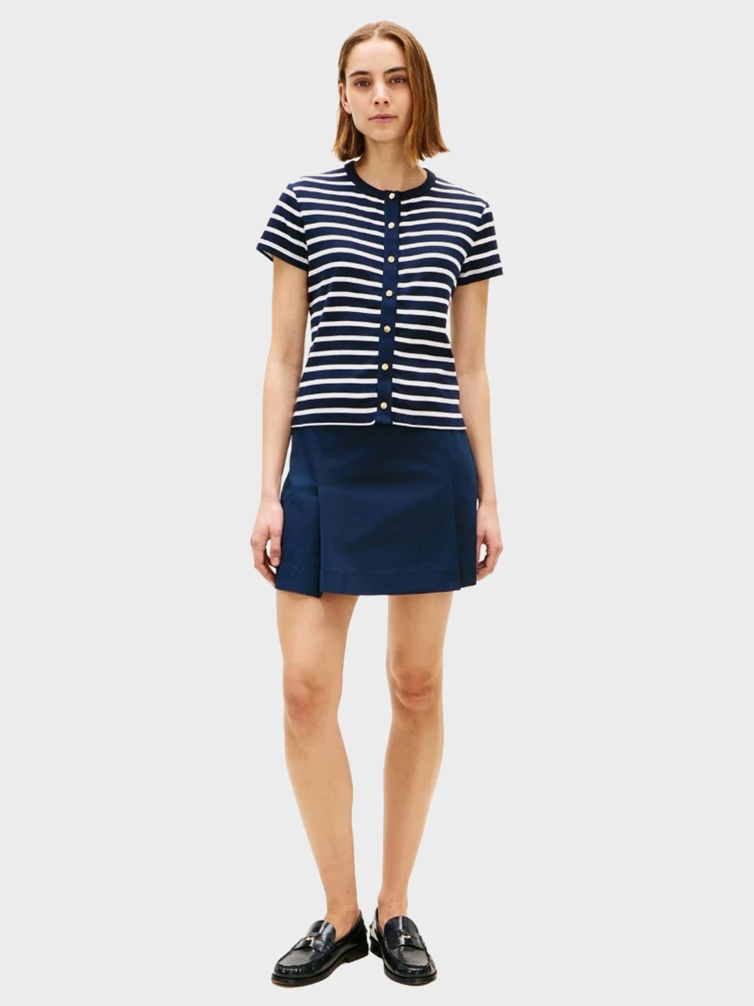 Breton Stripe Dark Night / Ecru