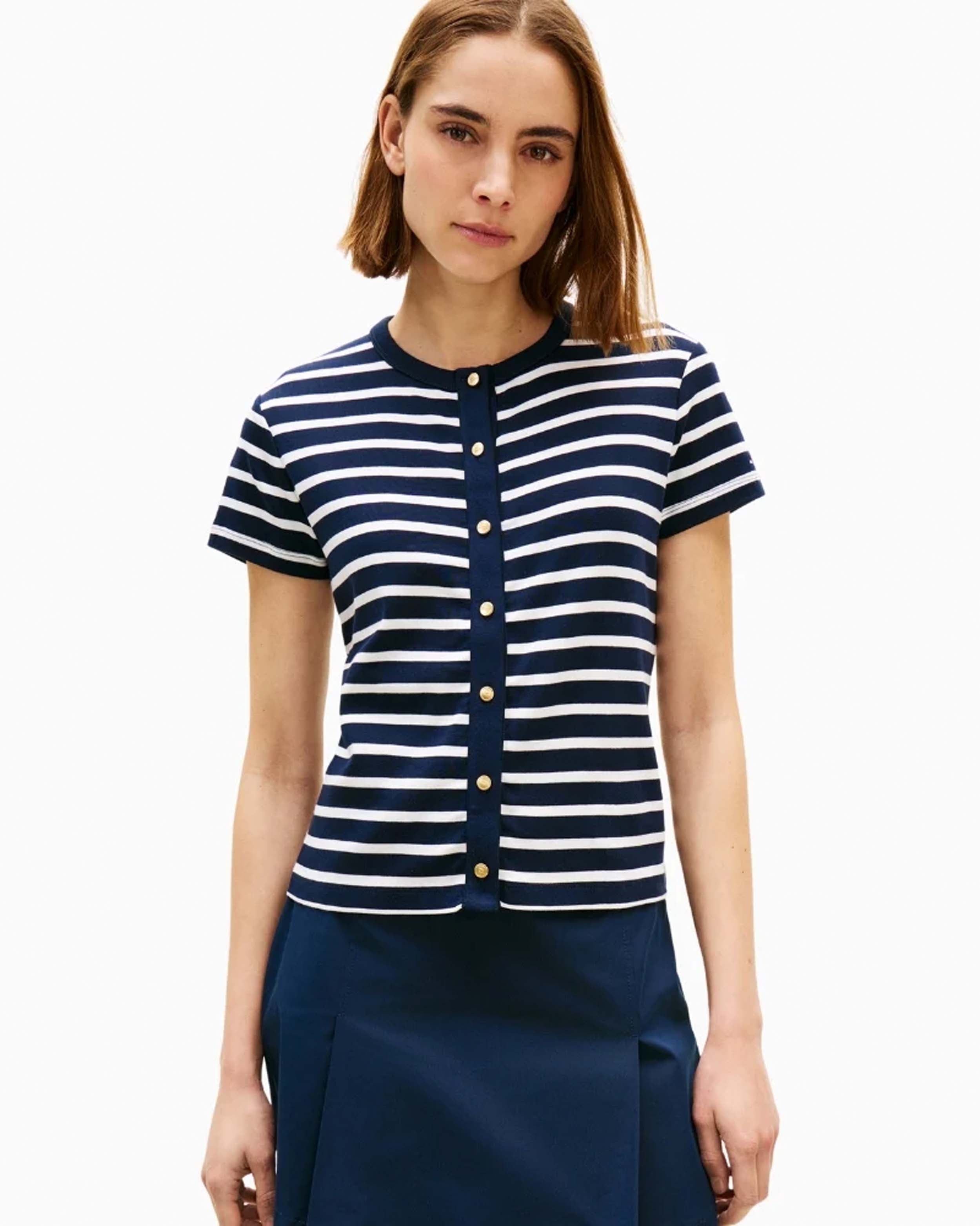 Breton Stripe Dark Night / Ecru